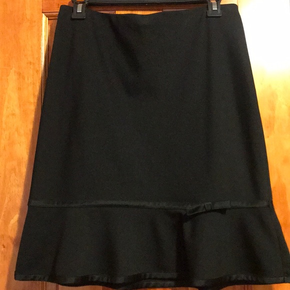 Express Knee Length With Ruffle Ribbon Skirt - Picture 1 of 5
